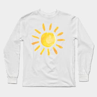 Sun Orange Summer Long Sleeve T-Shirt